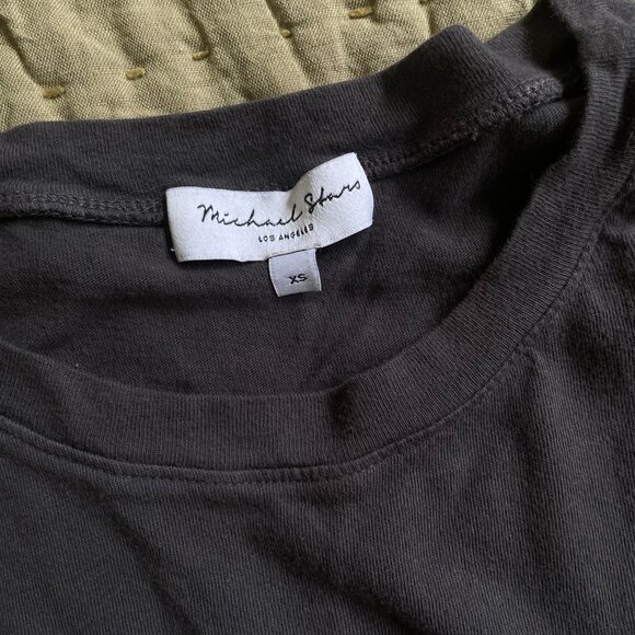 X-Small Boxy Sleeveless Tank, Slate Grey, Michael Stars - Picture 3 of 3